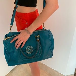 Tory Burch Large Teal Purse